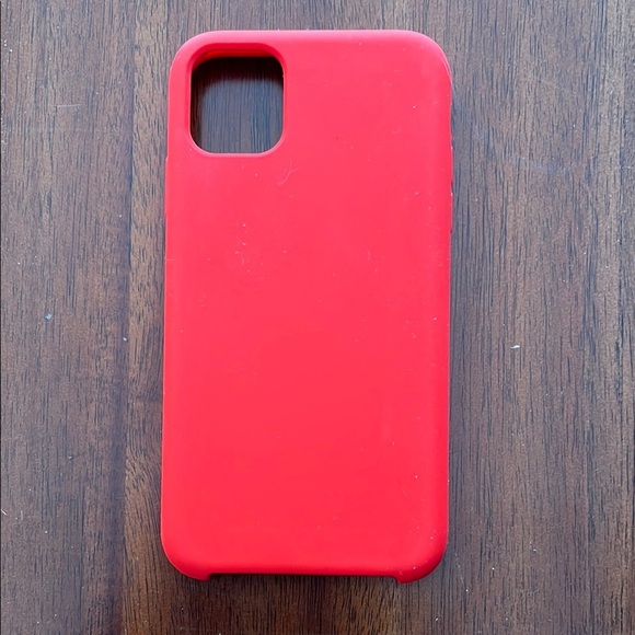 Red Silicone Phone Case - Picture 2 of 6